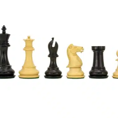 Jeu d'Échecs Staunton en Bois de Buis et d'Ébène séries Sandringham