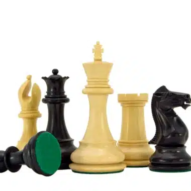 Jeu d'Échecs Staunton en Bois de Buis et d'Ébène séries Sandringham