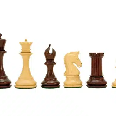 Jeu d'Échecs de Luxe série Eminence en Bois de Rose et Bois de Buis