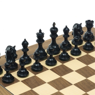 Jeu d'Échecs Garvi en Bois de Buis et d'Ébène