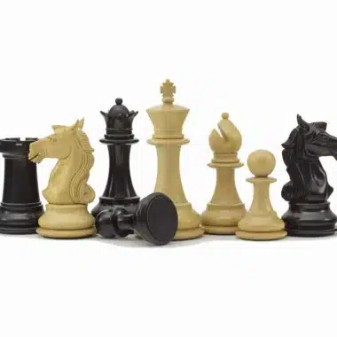 Jeu d'Échecs série Columbus en Bois d'Ébène et Bois de Buis