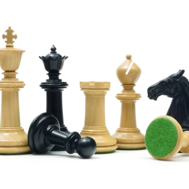 Jeu d'Échecs Staunton Traditionnel en bois d'Ébène et Bois de Buis