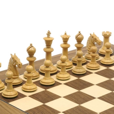 Jeu d'Échecs Staunton Traditionnel en bois d'Ébène et Bois de Buis