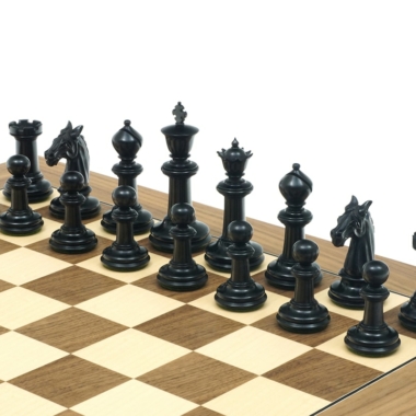 Jeu d'Échecs Staunton Traditionnel en bois d'Ébène et Bois de Buis