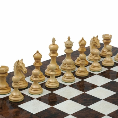 Jeu d'Échecs Garvi en Bois de Buis et Bois de Rose