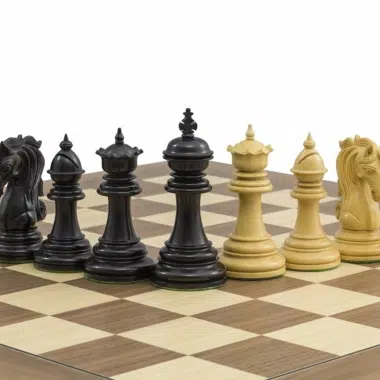 Jeu d'Échecs Kingsgate en Bois d'Ébène et Bois de Buis