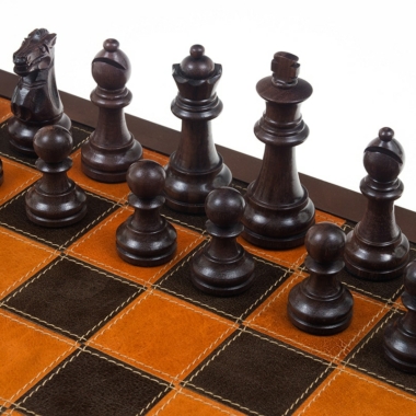 Jeu d'Échecs Modica en Bois de Rose et Bois de Buis