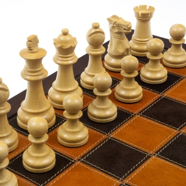 Jeu d'Échecs Modica en Bois de Rose et Bois de Buis