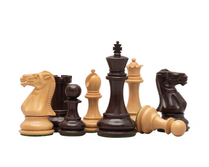 Jeu d'Échecs Windsor en Bois de Rose et Bois de Buis