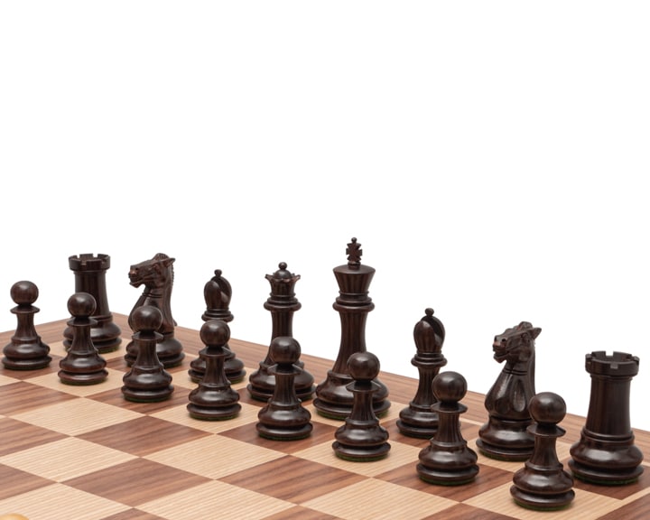 Jeu d'Échecs Windsor en Bois de Rose et Bois de Buis