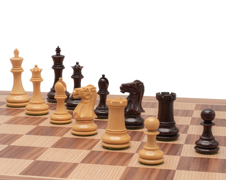Jeu d'Échecs Windsor en Bois de Rose et Bois de Buis