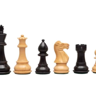 Jeu d'Échecs Staunton Classique en Bois de Buis et Bois de Buis ébonisé