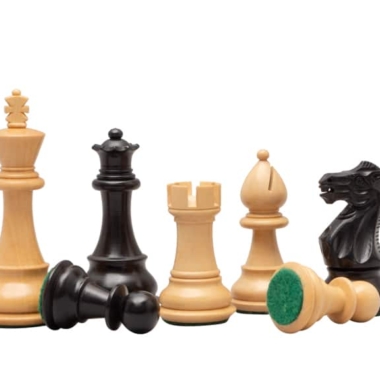 Jeu d'Échecs Staunton Classique en Bois de Buis et Bois de Buis ébonisé