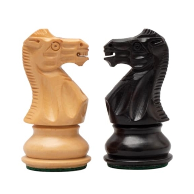 Jeu d'Échecs Staunton Classique en Bois de Buis et Bois de Buis ébonisé