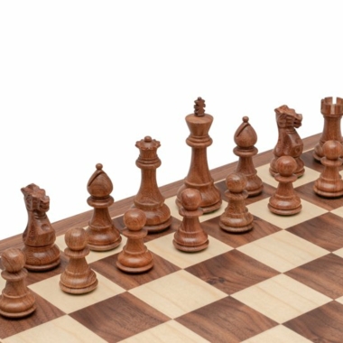 Jeu d'Échecs Staunton Classique en Bois d'Acacia et Bois de Buis