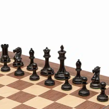Jeu d'Échecs Rochester en Bois de Buis et d'Ébène