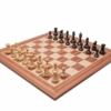Jeu d'échecs Souverain Staunton - Échiquier en bois d'Acajou et Bouleau & Pièces en Bois de Buis ébonisé