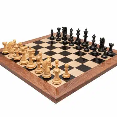 Jeu d'Échecs Blackburn - Échiquier en bois d'Acacia