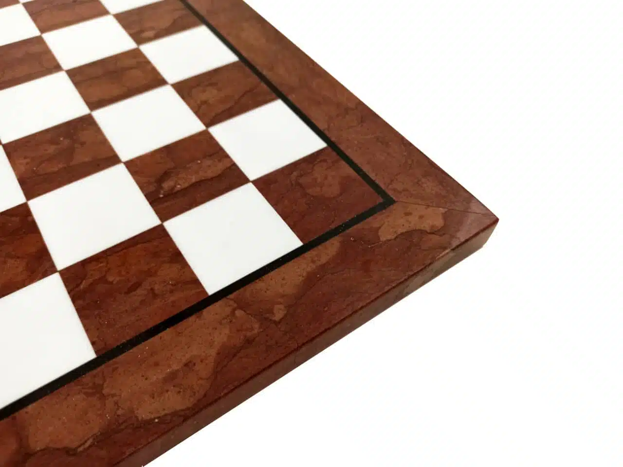 Ensemble Jeu d'Echecs Buste Médieval en Etain et Echiquier en Marbre – Image 5