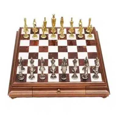 Alternative view of Ensemble Florentine Renaissance III et Echiquier sur Pied Tiroir de Rangement