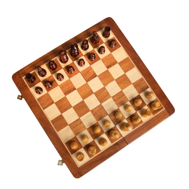Jeu D'échecs Magnétique En Bois Avec Tiroir - Format Voyage Haut De Gamme