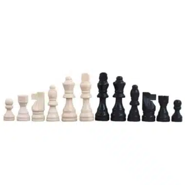 Ensemble Jeu d'Echecs en Bois Novice avec Coffret de Rangement – Image 3