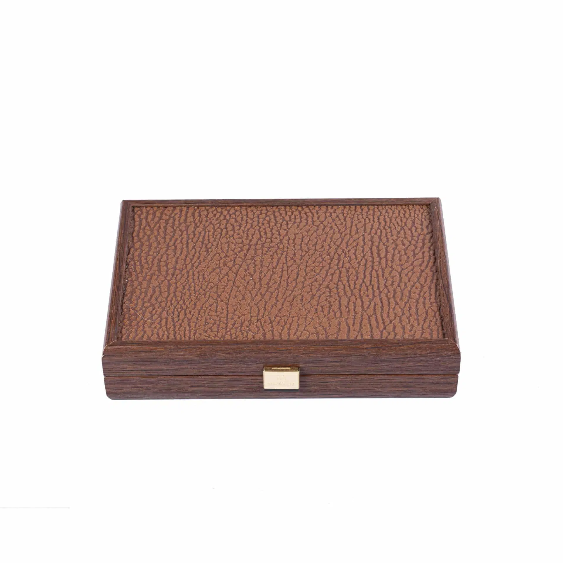 Set de Domino Camel - Coffret en Bois et en Similicuir