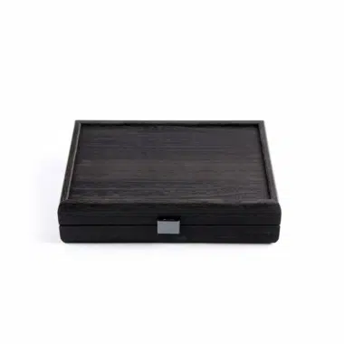 Set de Domino Noir - Coffret en Bois