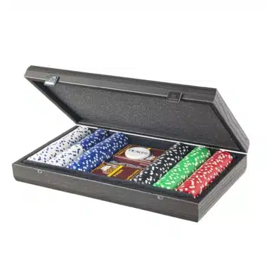 Alternative view of Ensemble de Poker 300 Jetons - Coffret en Bois Noir