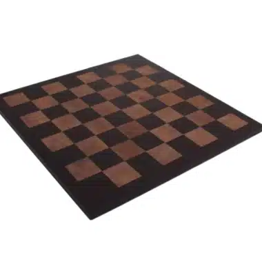 Jeu d'Echecs Sculpté en Bois de Palissandre & Échiquier en Cuir Véritable – Image 5