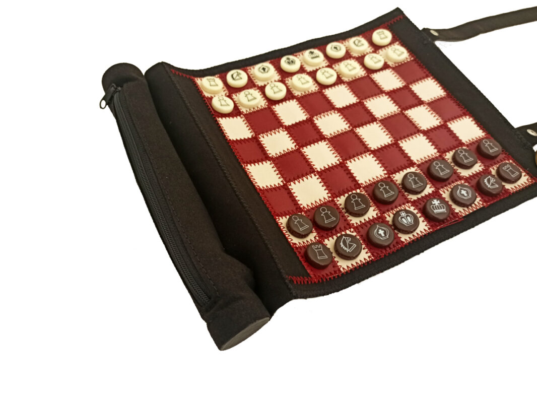 Backgammon, jeux d'échecs et de dames en bois - Ensemble 3-en-1