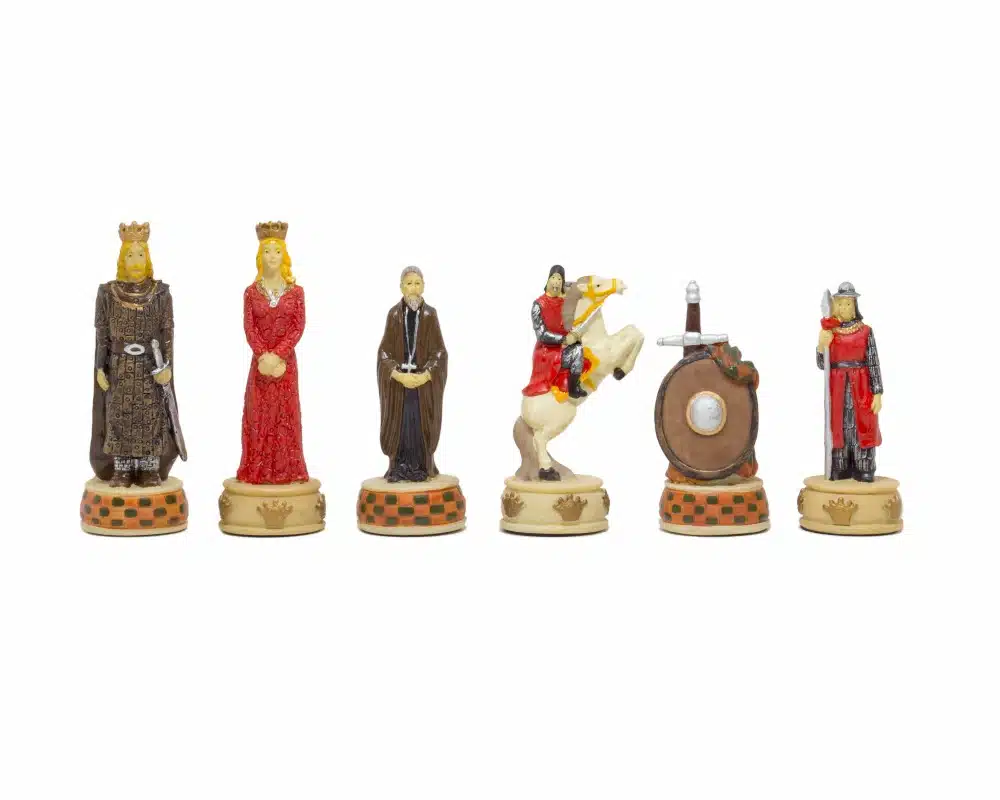 Jeu d'Echecs Guerres d'Indépendance de l'Ecosse & Échiquier en Similicuir avec Compartiment de Rangement – Image 6