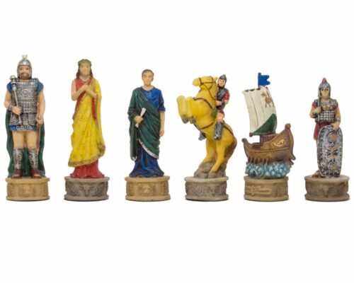 Jeu d'échecs Renaissance – Laiton et nickel – Échiquier vert
