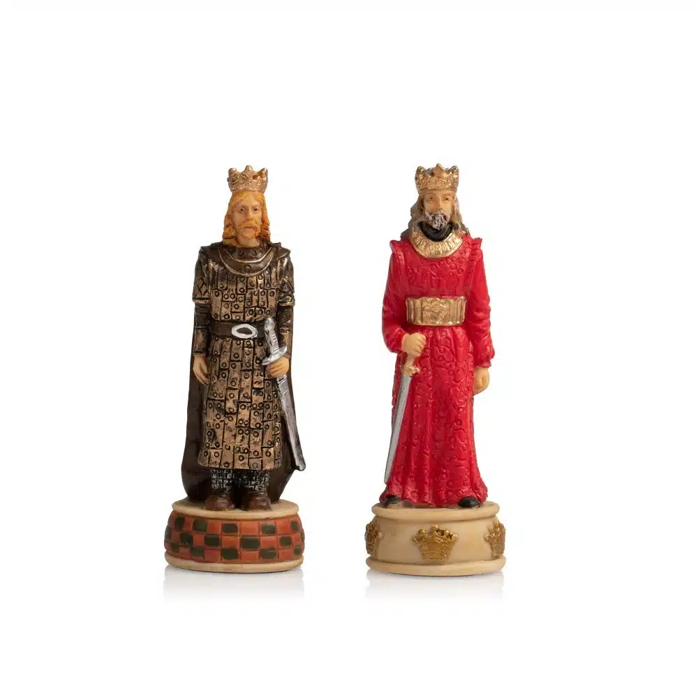 Jeu d'Echecs Guerres d'Indépendance de l'Ecosse & Échiquier en Similicuir avec Compartiment de Rangement – Image 11
