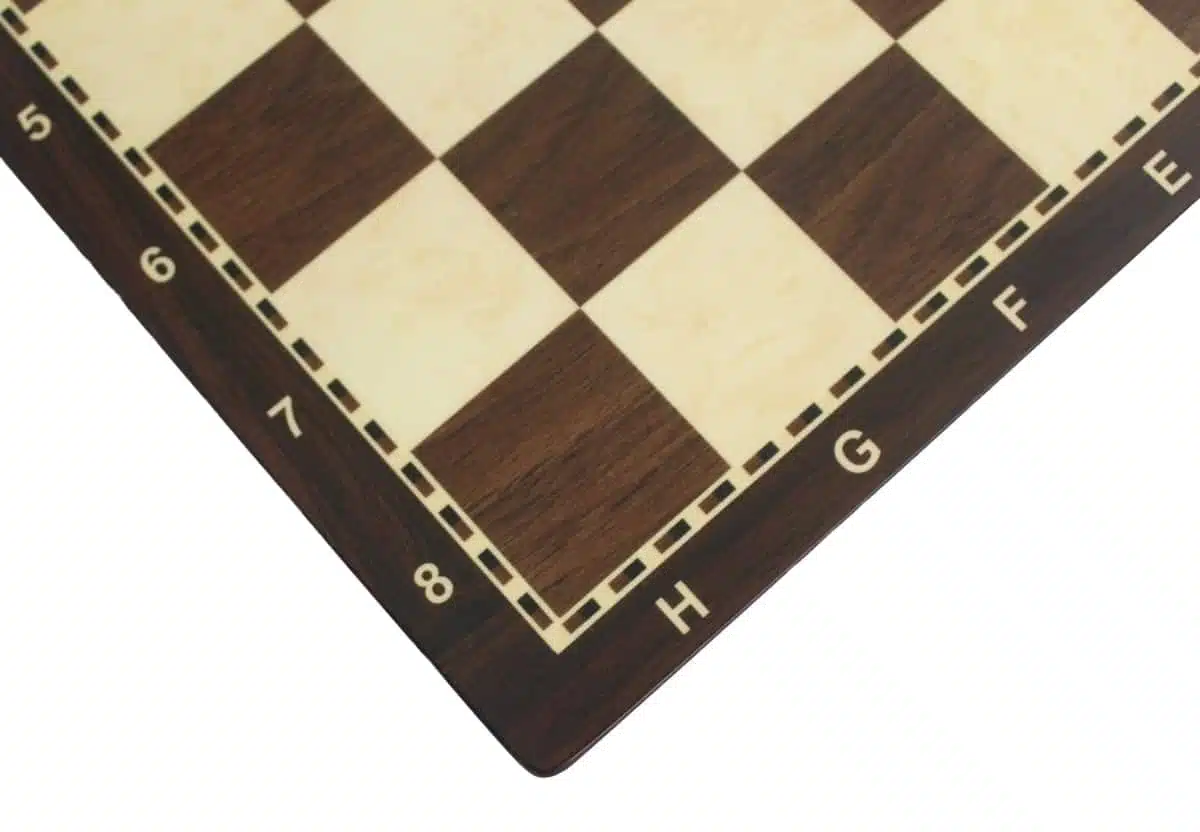 Grand Jeu d'Echecs Staunton en Bois d'Acacia et Echiquier en Bois Alphanumérique – Image 5