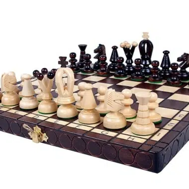 Pieces Echecs et Plateau de Jeu en Bois Pliable