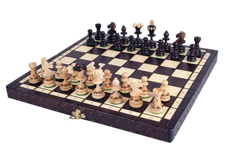 Jeu d'Echecs Pliable en Bois Pearl