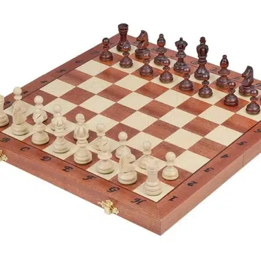 Jeu d'Echecs Pliable en Bois Olympic