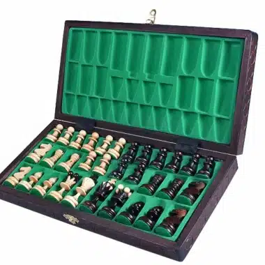 Alternative view of Jeu d'Echecs Pliable en Bois Pearl