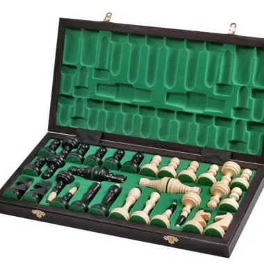 Alternative view of Echiquier Pliable et Jeu d'Echecs en Bois avec Rangement