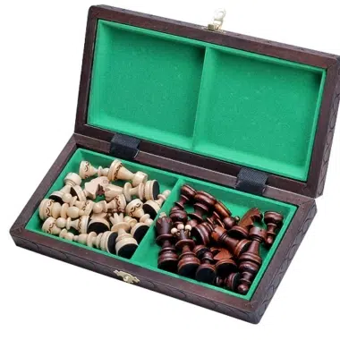 Alternative view of Jeu d'Echecs Pliable en Bois