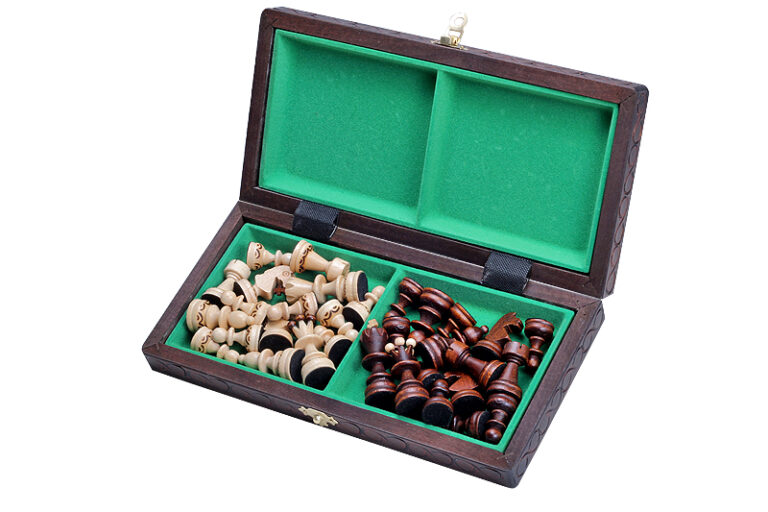 Lot De 24 Pions En Bois – Jeu De Dames Classique – Pièces Empilables – Remplacement Ou Jeu Complet