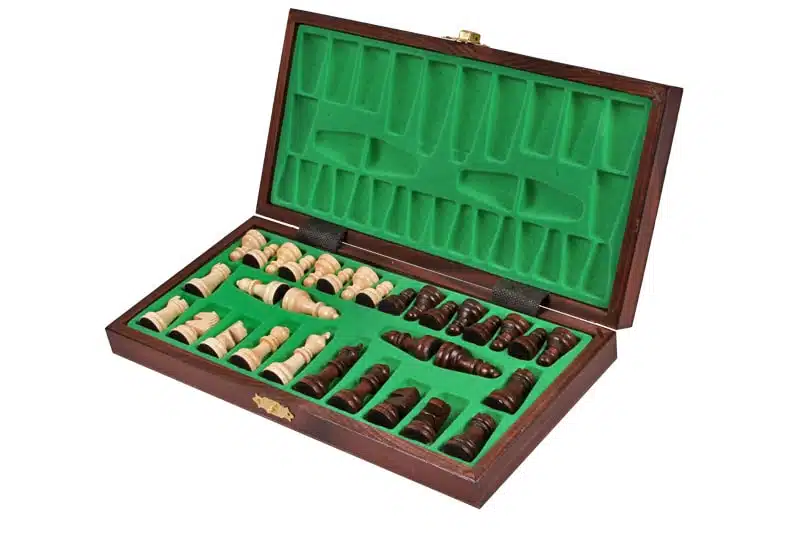 Jeu d'Echecs Etudiant en Bois avec Rangement – Image 2