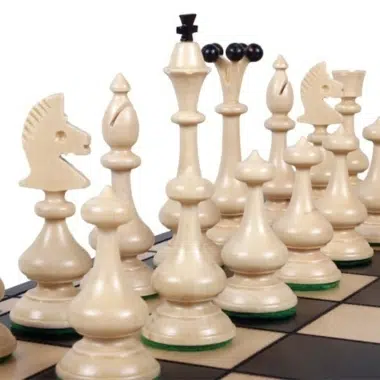 Grand Echiquier Pliable et Pieces Echecs Decoratives en Bois avec Rangement – Image 4