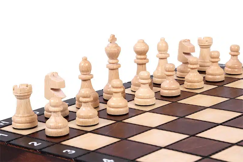 Jeu d'Echecs Etudiant en Bois avec Rangement – Image 7