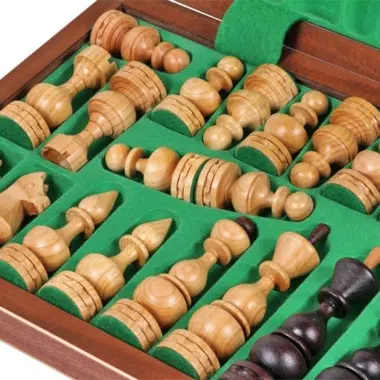 Grand Jeu d'Echecs Pliable avec Rangement – Image 7