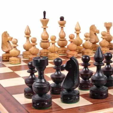 Grand Jeu d'Echecs Pliable avec Rangement – Image 4