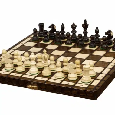 Jeu d'Echecs en Bois Pliant avec Rangement