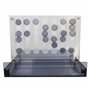 Jeu de Societe Puissance 4 Original en Plexiglas Gris – Image 4