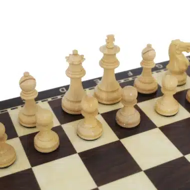 Alternative view of Jeu d'Echecs Staunton avec Echiquier Alphanumerique